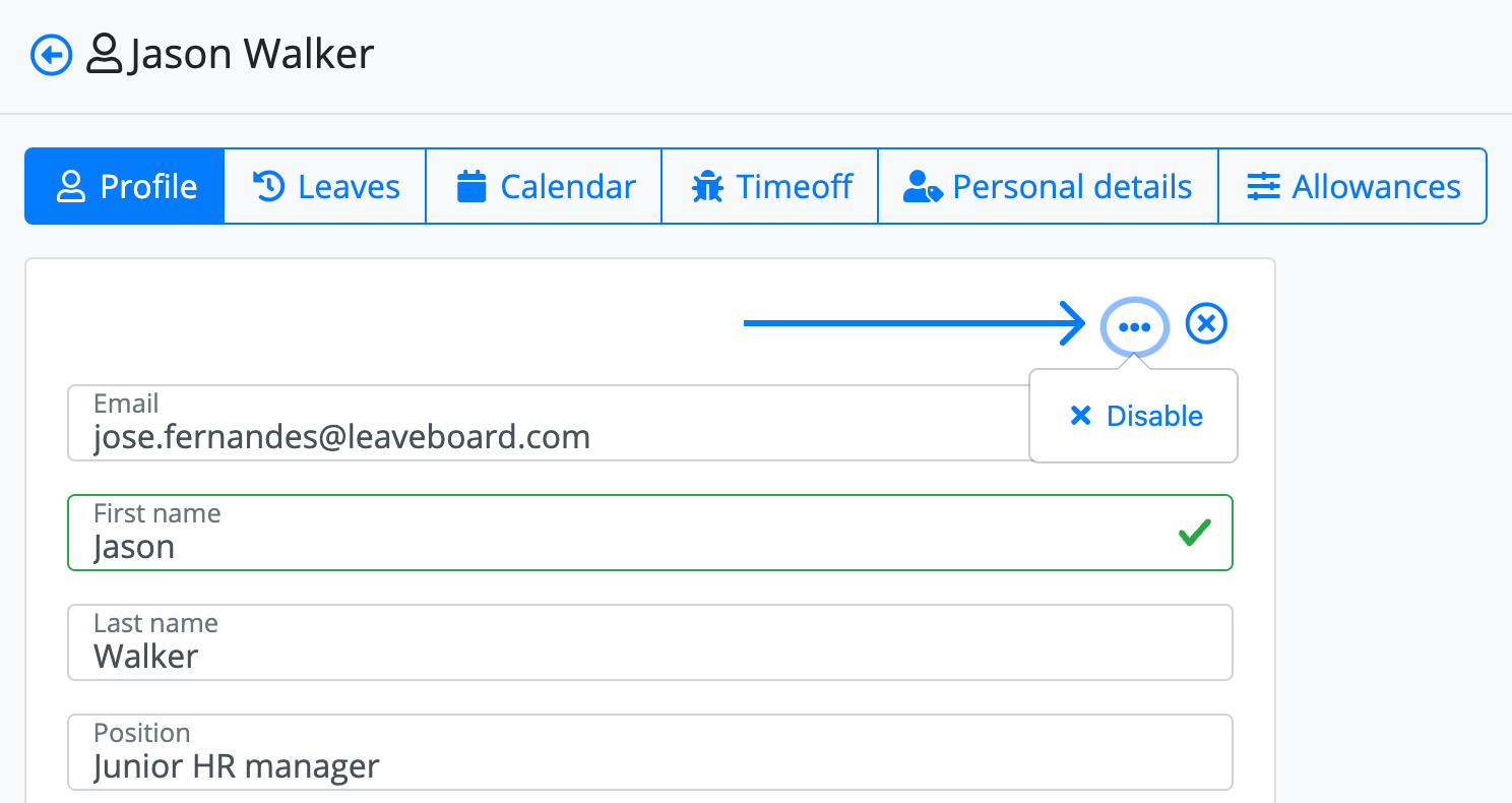 LeaveBoard Screenshot