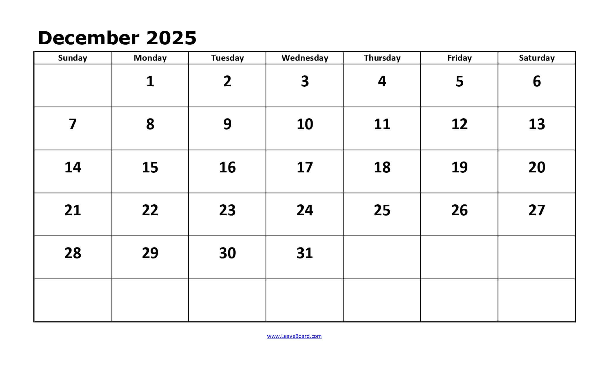 2025 Calendar Printable PDF, Excel, With Holidays (Free Download)