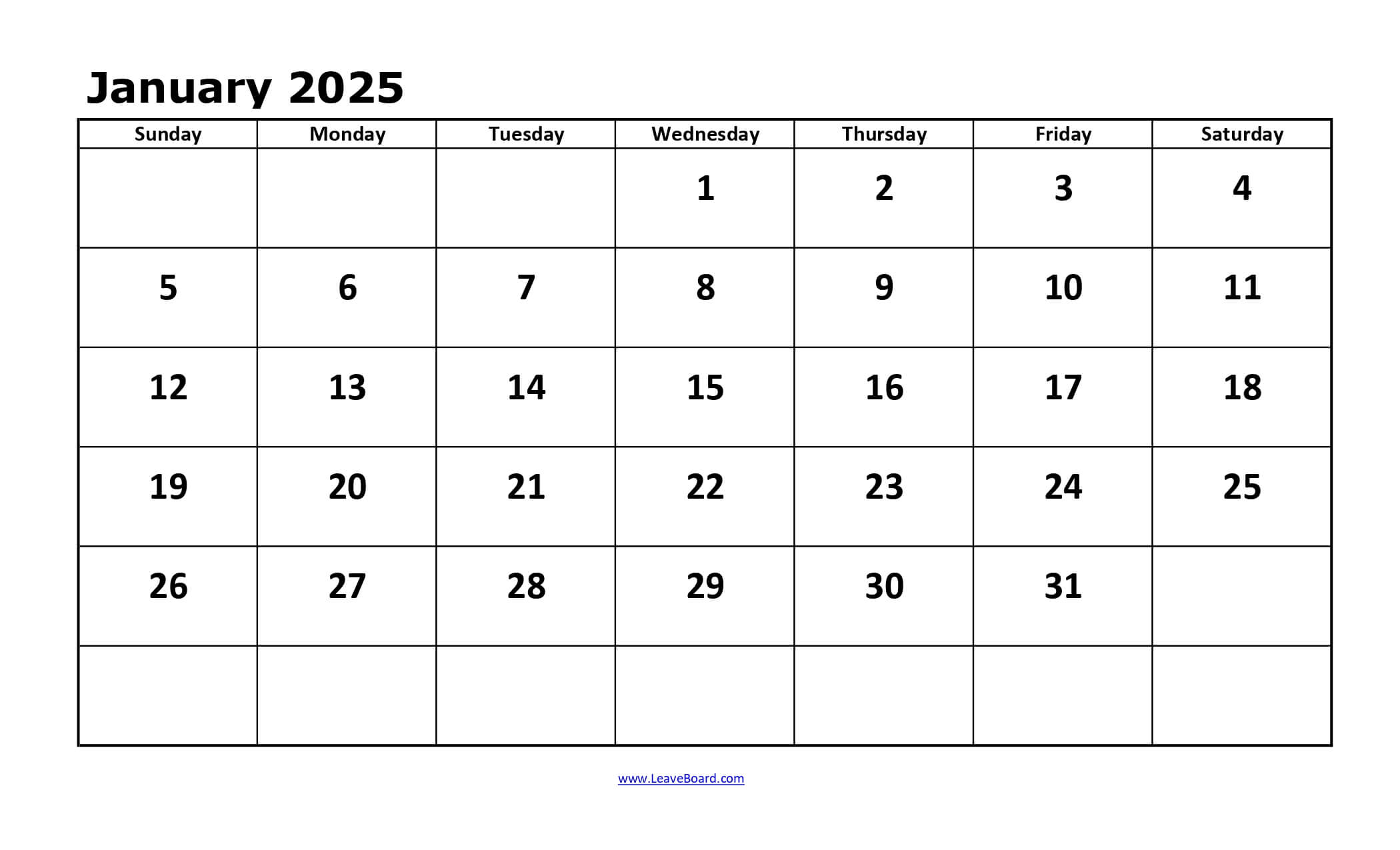 2025 Calendar Printable PDF, Excel, With Holidays (Free Download)