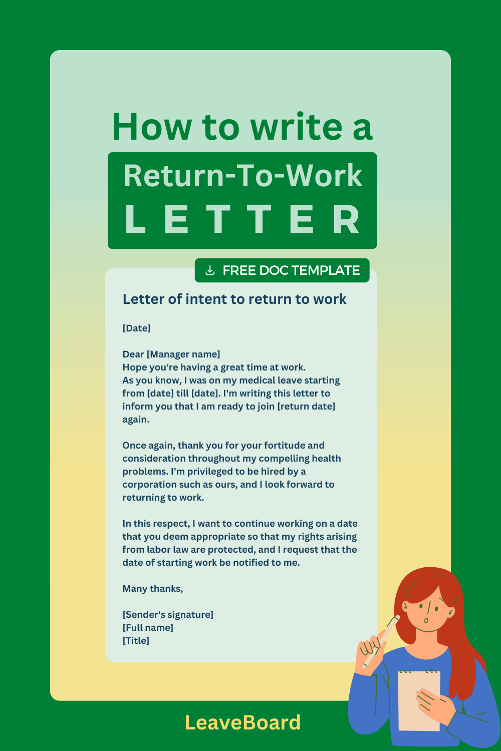 Maternity Leave Letters (Tips and Free Template)